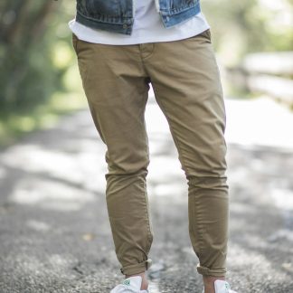 Fc0Ndd Men's Straight Fit Chino Pants — Cotton Twill